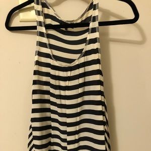 Broadway and Broome Navy & White Blouse